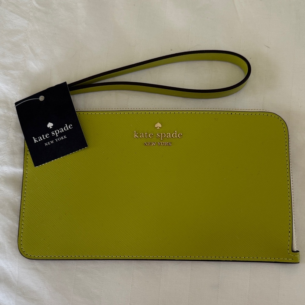 Kate Spade Chartreuse Wristlet